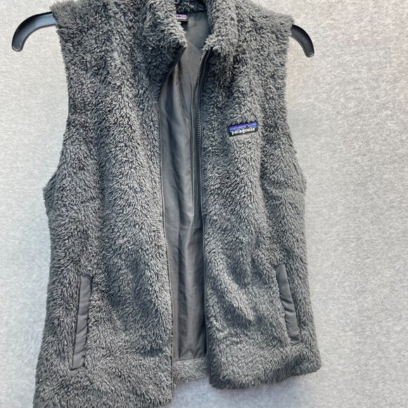 Patagonia Retro Pile Fleece Full Zip Vest Womens Medium Grey Sleeveless 25216 - Picture 8 of 15